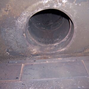 round open zero clearance flue chimney